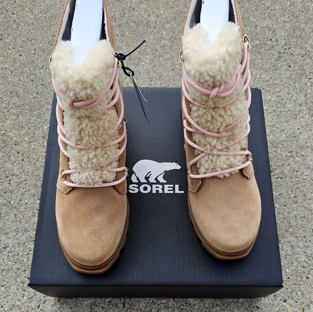 Sorel  leather waterproof wedge insulated boots women's size 9 & 11 - Picture 8 of 13